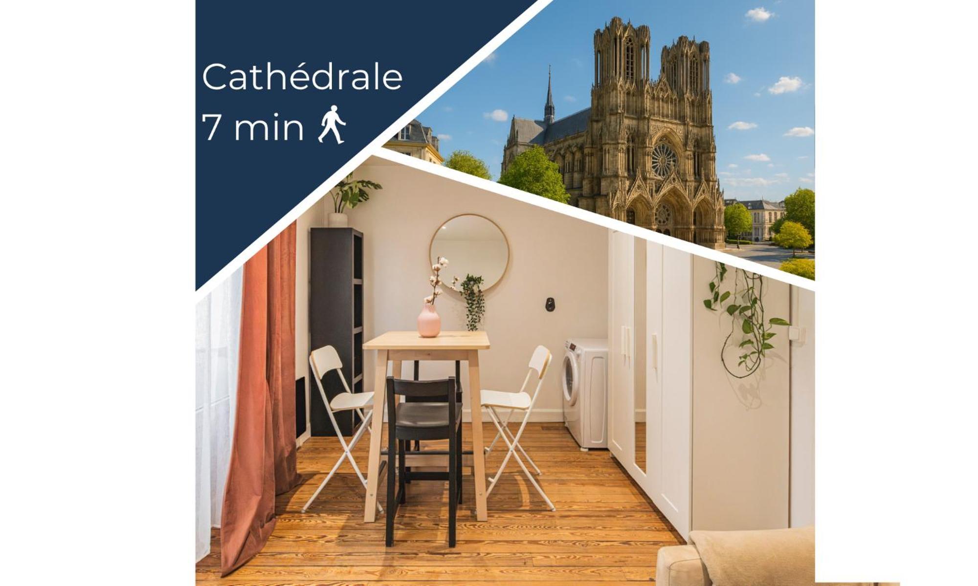 Appartement Cosy Proche Cathedrale Reims Exterior photo